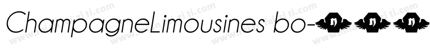 ChampagneLimousines bo字体转换
